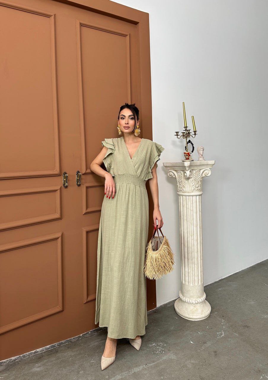 Beli Gipeli Haki Elbise