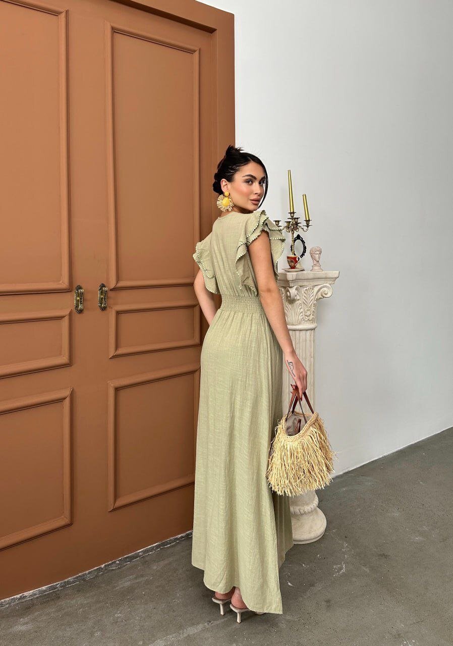 Beli Gipeli Haki Elbise