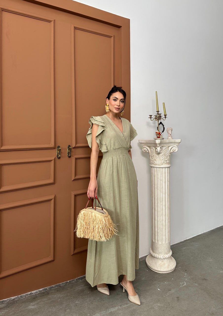 Beli Gipeli Haki Elbise