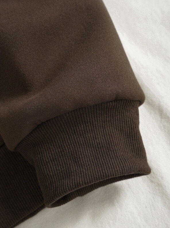 Brooklyn Retro Kolej Sweatshirt Kahverengi