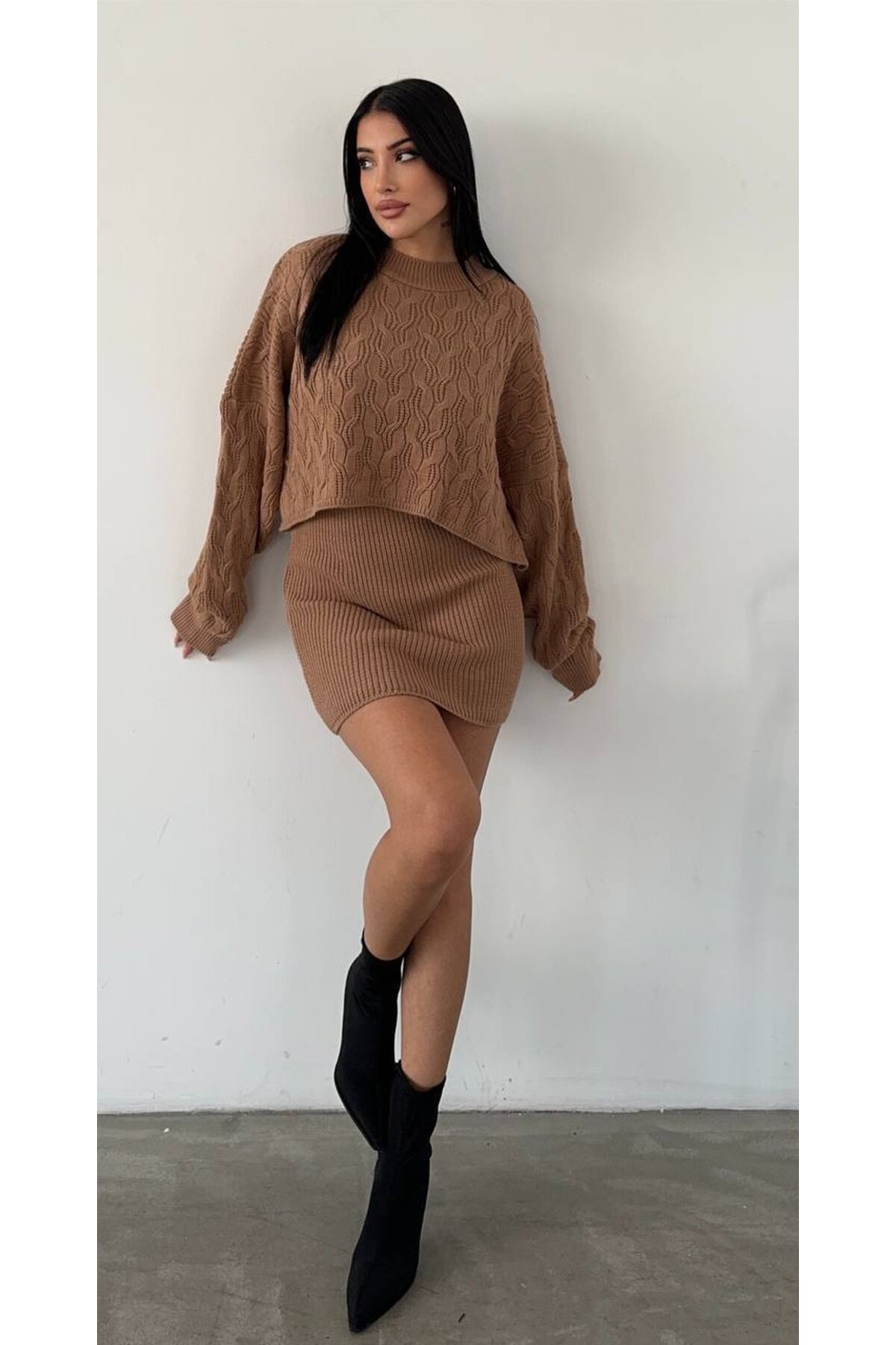 Elbise ve Kazak Triko Takım