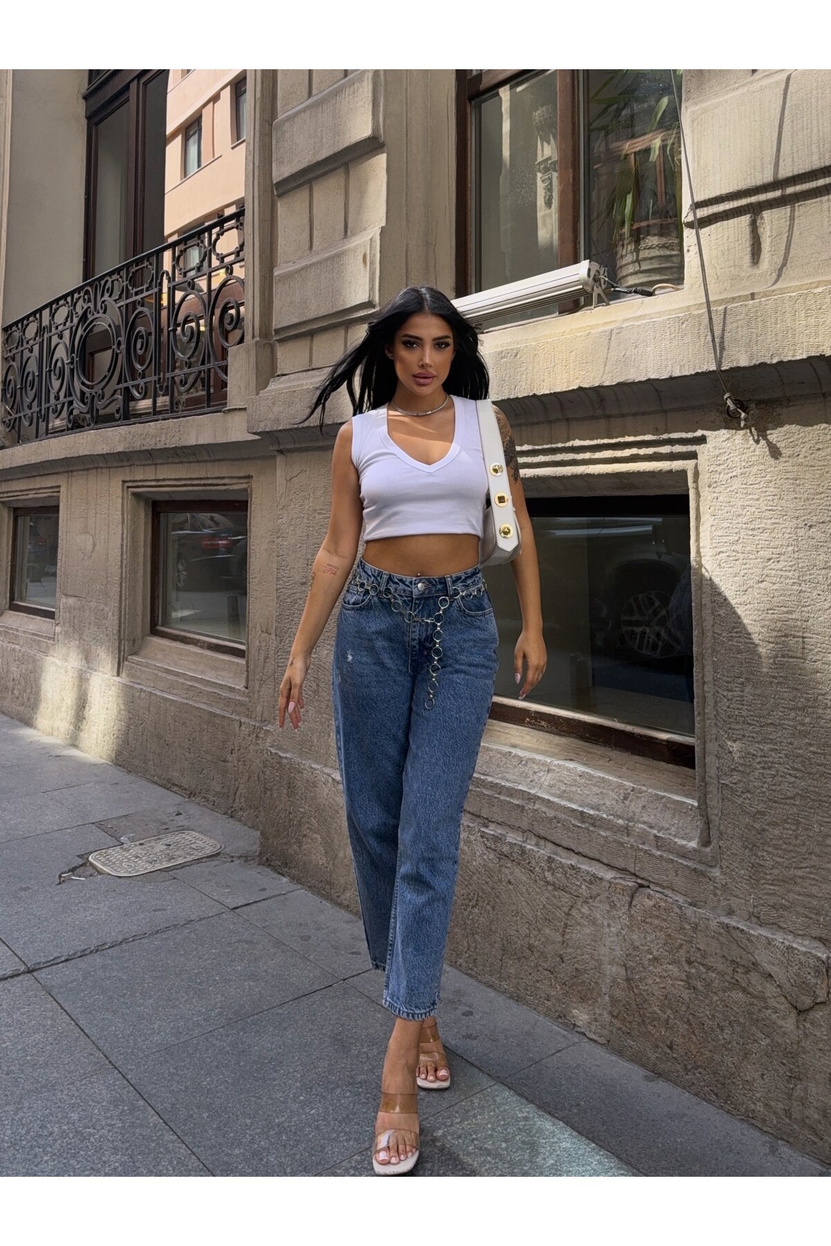 Klasik Mavi Slim Fit Jean Pantolon