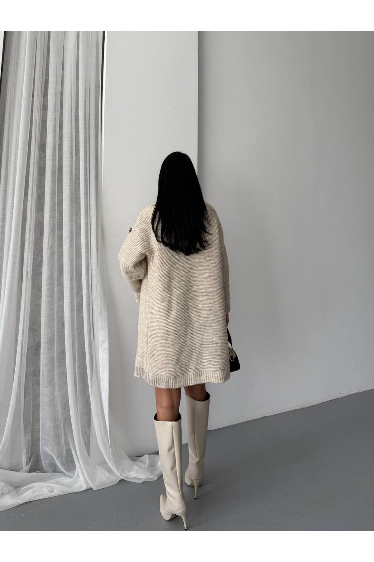 Kol Detay Triko Hırka