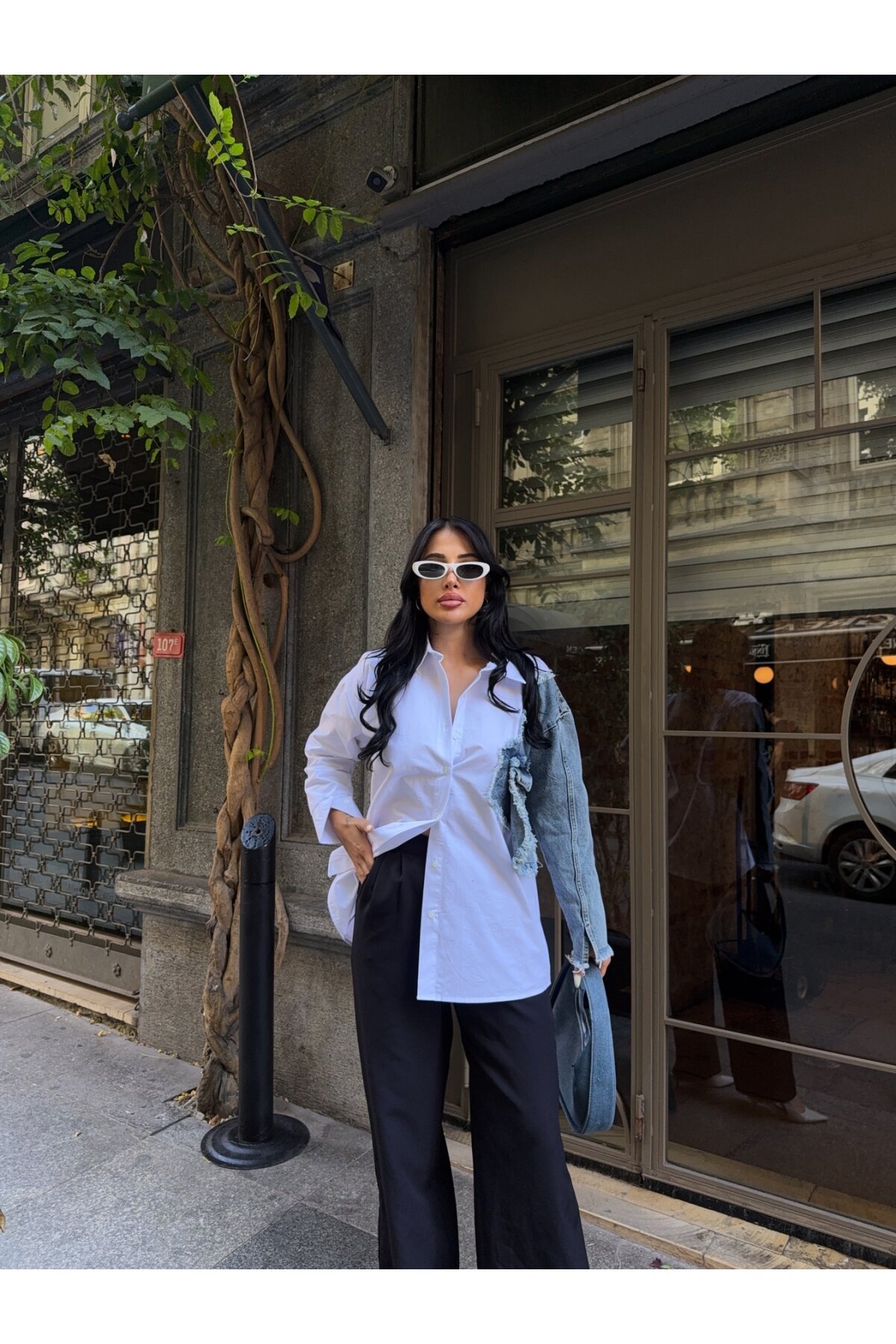 Kolu Kot Detay Tasarım Gömlek