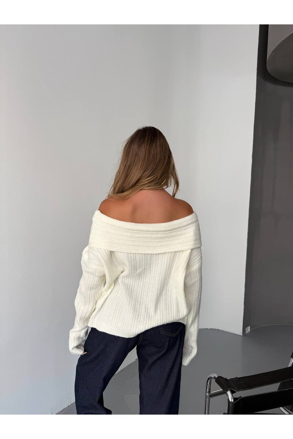 Madonna Yaka Triko Bluz