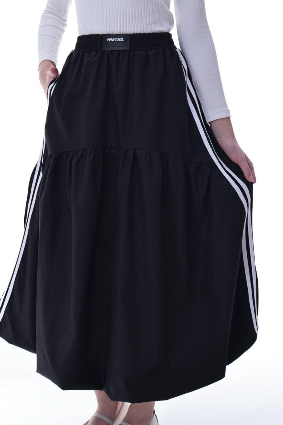 Kız Çocuk Balon Etek Siyah