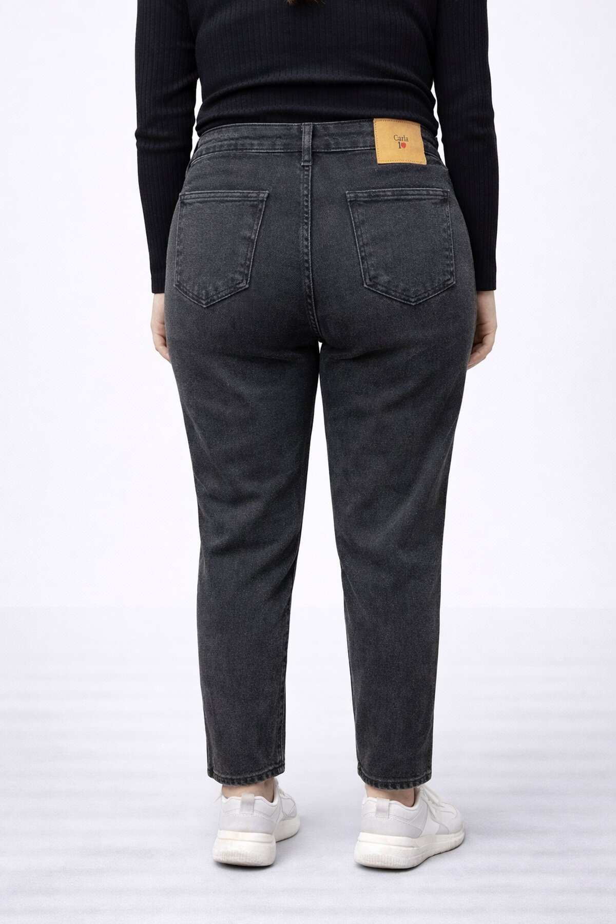 Büyük Beden Esnek Siyah Jean