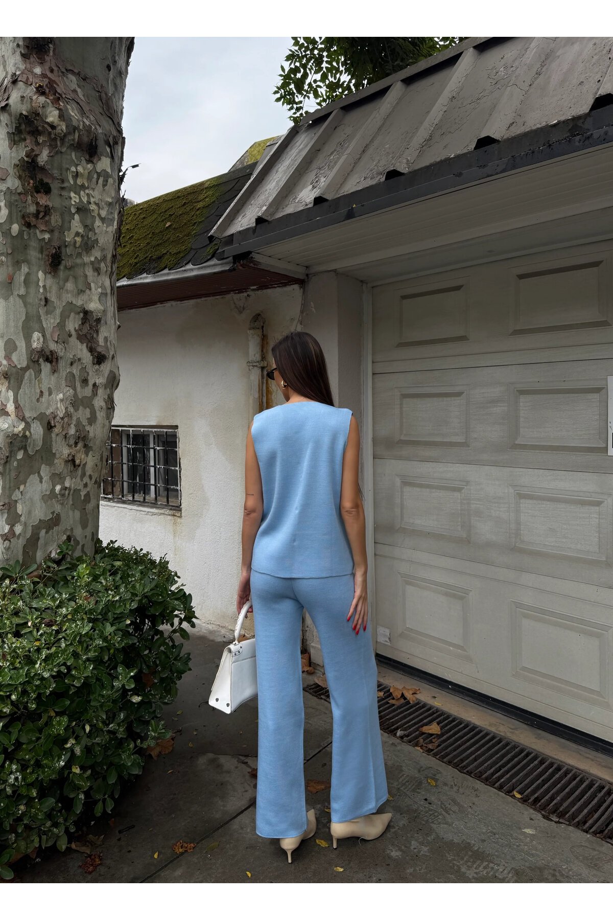 Çelik Yelek ve Palazzo Pantolon İkili Takım