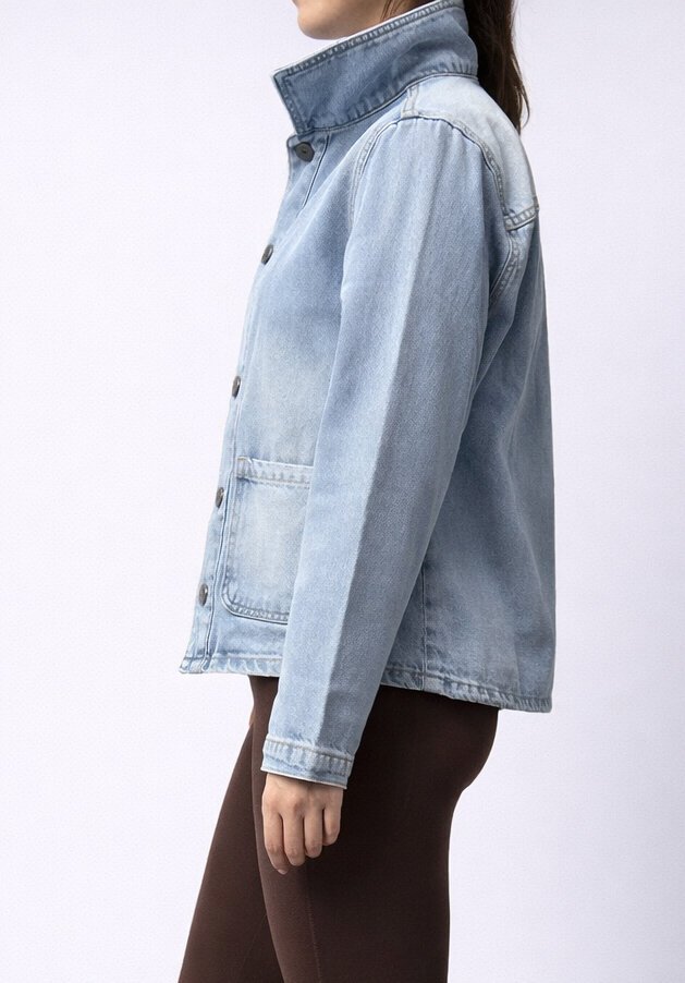 Cepli Açık Mavi Ceket