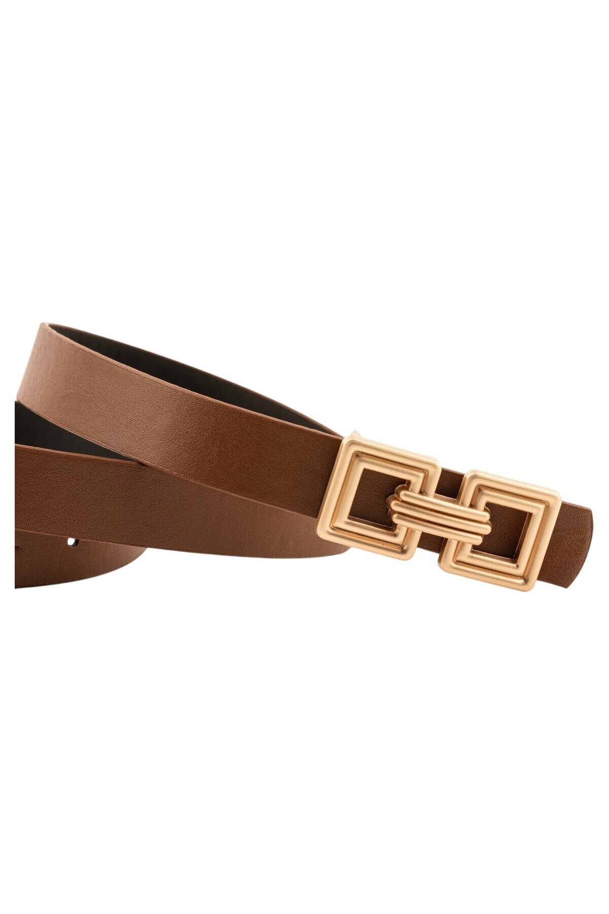 Çift Kare Tokalı 4 Lü Set Kadın Kemer