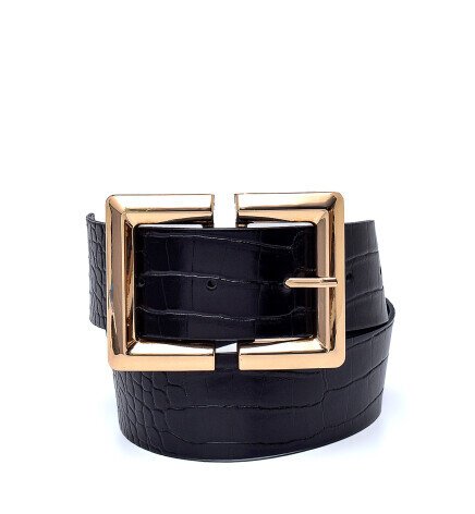 Geniş Tokalı Krokodil Desen Kemer, Ceket Kemeri, Gömlek Kemeri, Elbise Kemeri