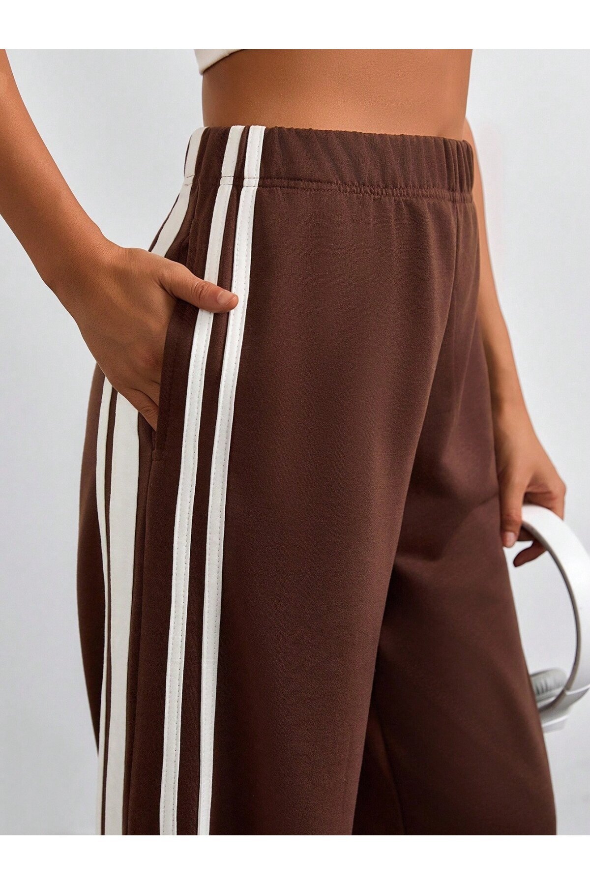 İki İplik Şerit Detay Eşofman Altı