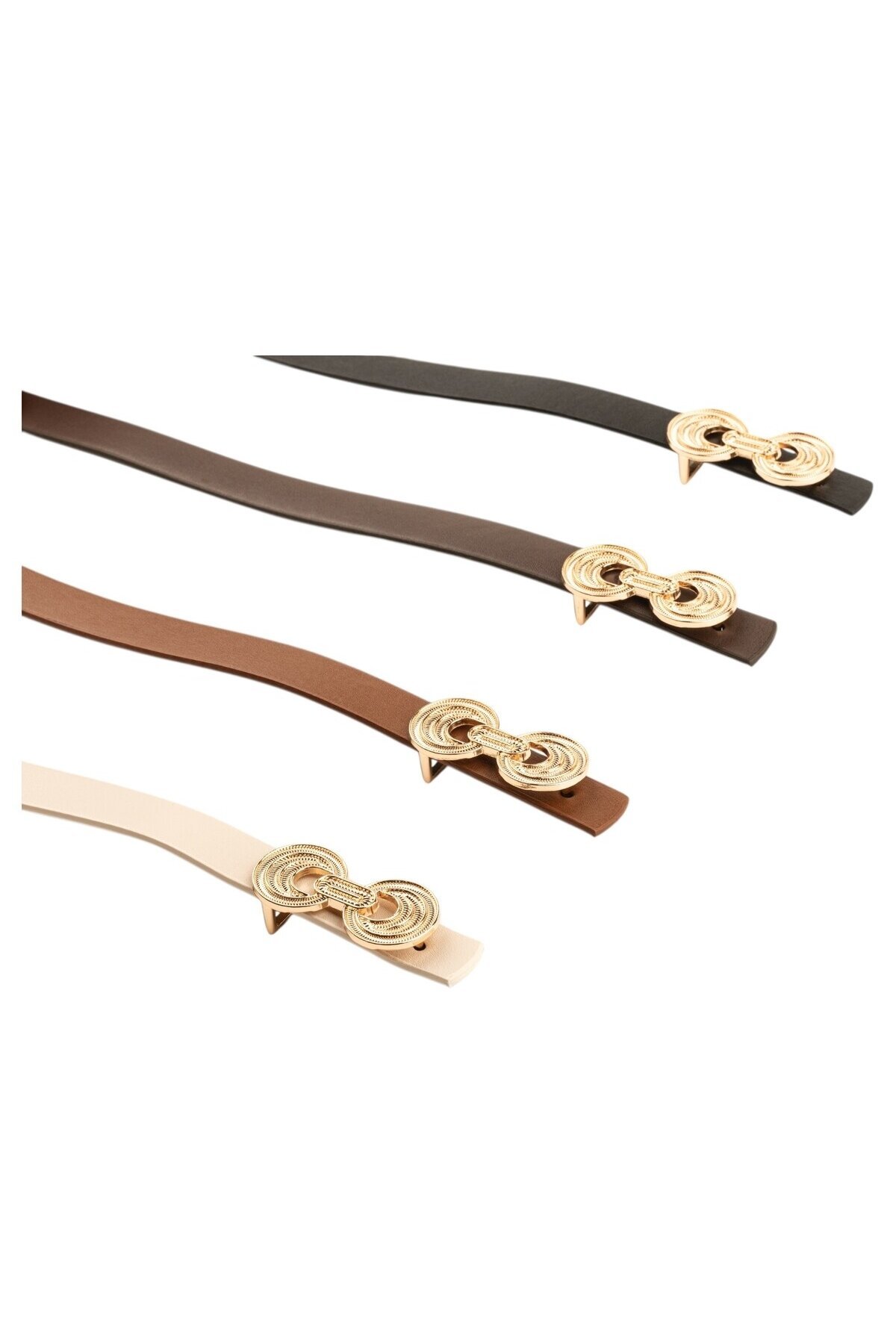 İnce Düğüm Tokalı 4 Lü Set Kadın Kemeri