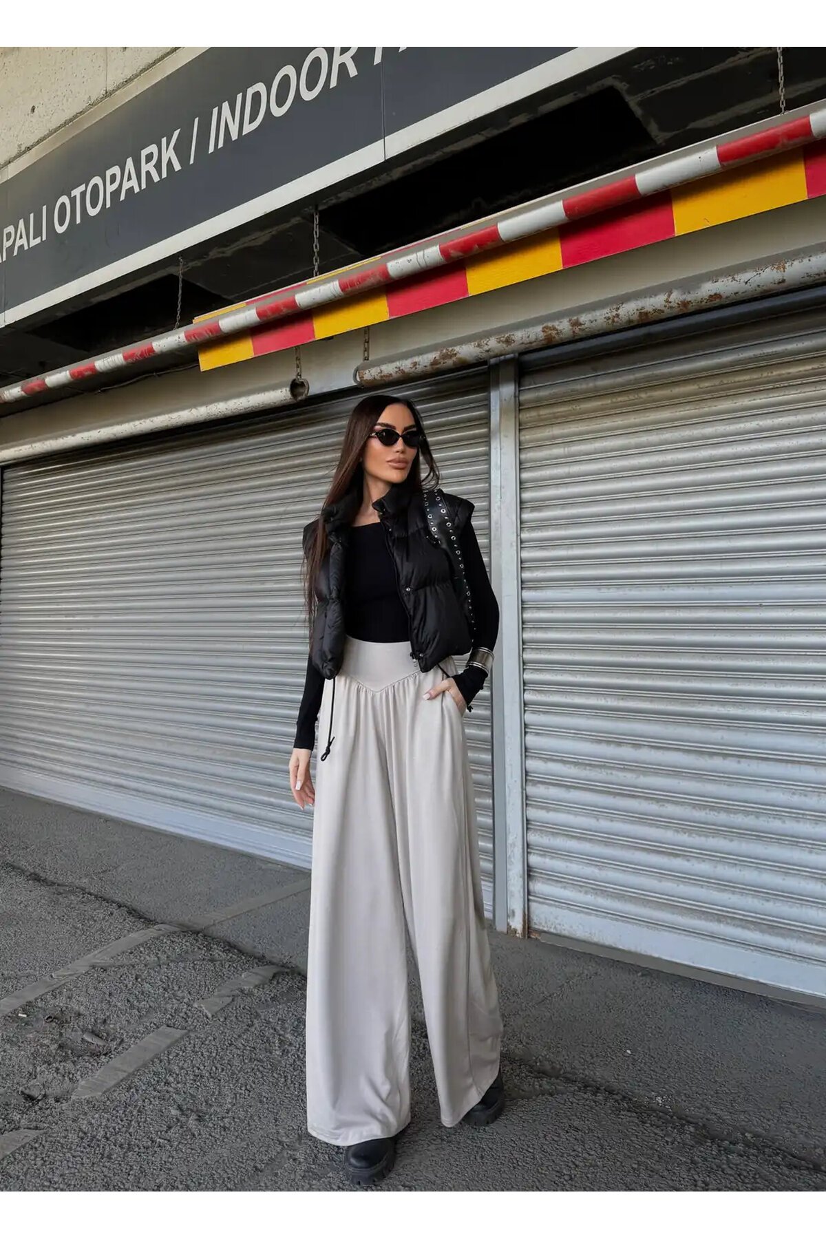 İspanyol Paça Oysho Kumaş Pantolon