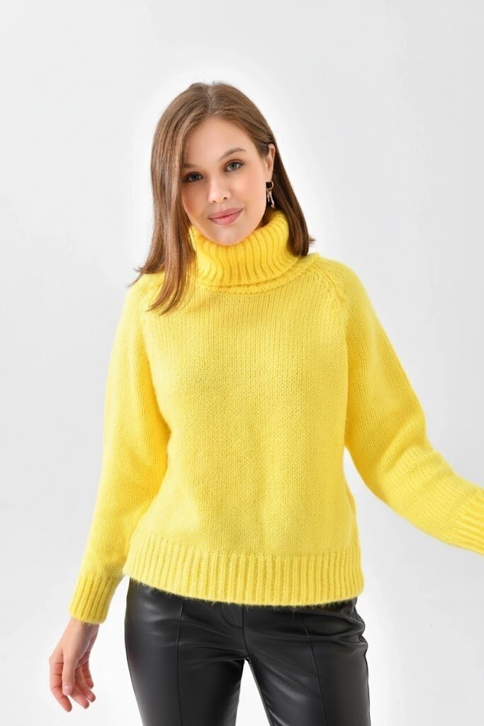 Kadın Balıkçı Yaka Kaşkorse Triko Kazak