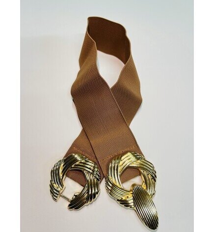 Kadın Burgu Tokalı Lastikli Kemer 20094