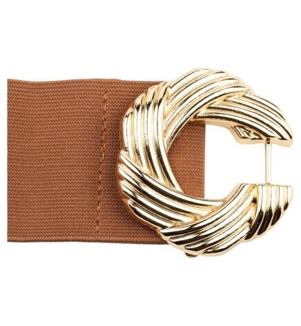 Kadın Burgu Tokalı Lastikli Kemer 20094