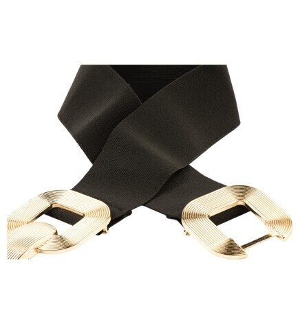 Kadın Çizgili Tokalı Lastikli Kemer 20101