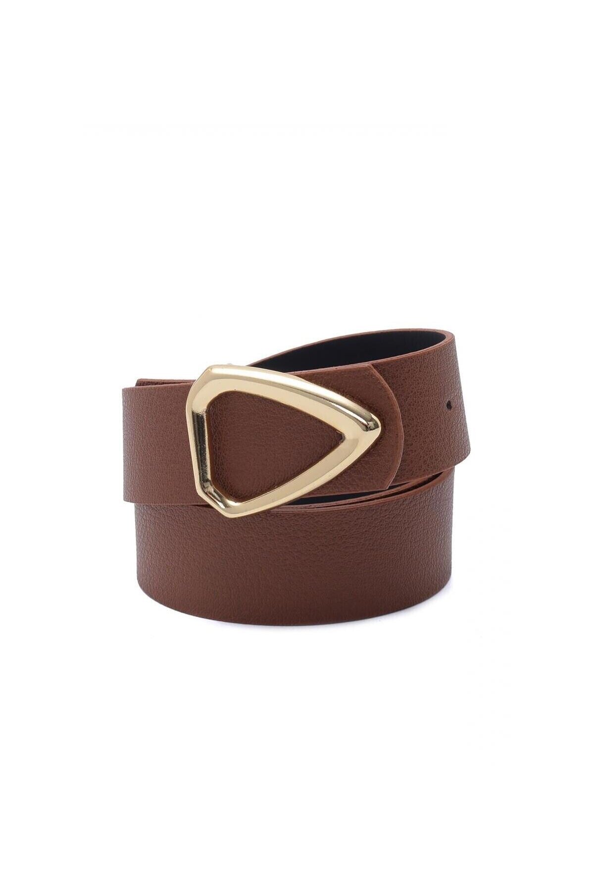 Kadın Üçgen Desenli Tokalı Kemer