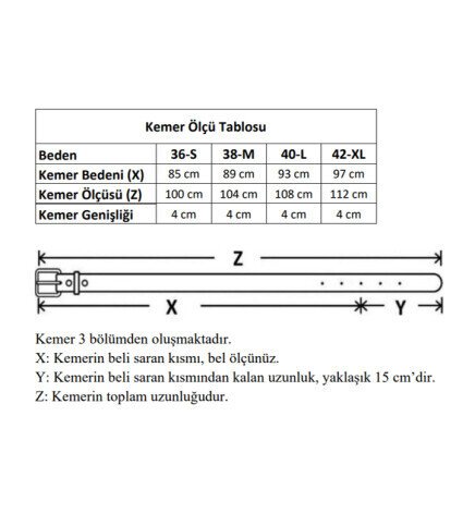 Kare Desenli Tokalı Kemer, Pantolon Kemeri, Ceket Kemeri, Gömlek Kemeri