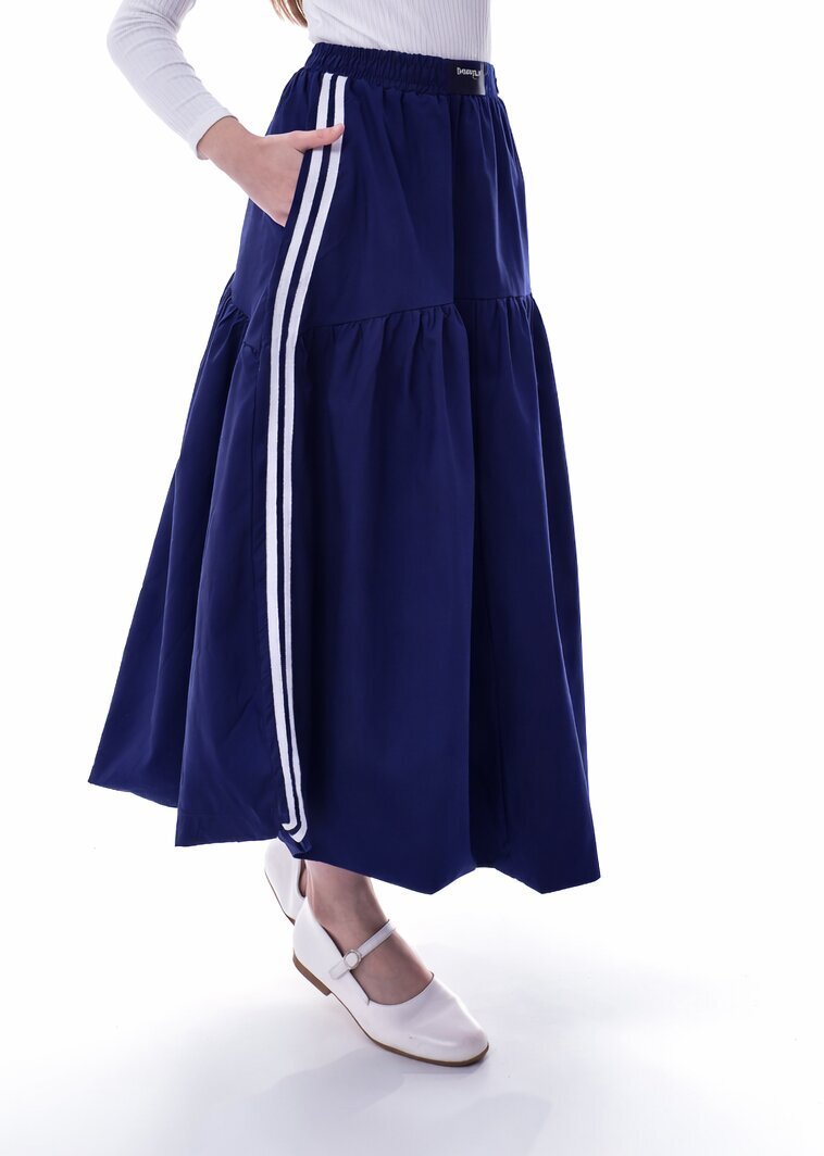 Kız Çocuk Balon Etek Lacivert