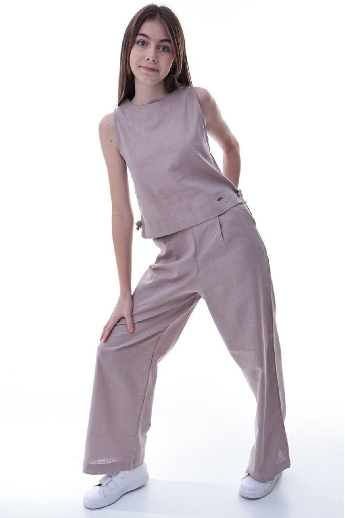 Kız Çocuk İkili Takım Vizon