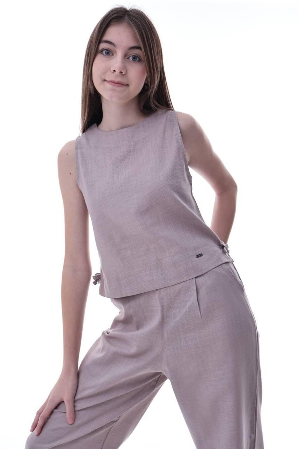 Kız Çocuk İkili Takım Vizon