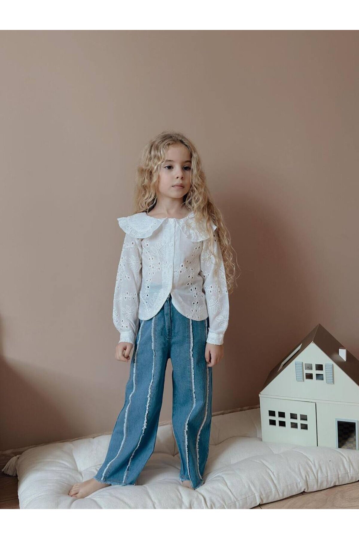 Kız Çocuk Pantalon Bluz Alt Üst Takım