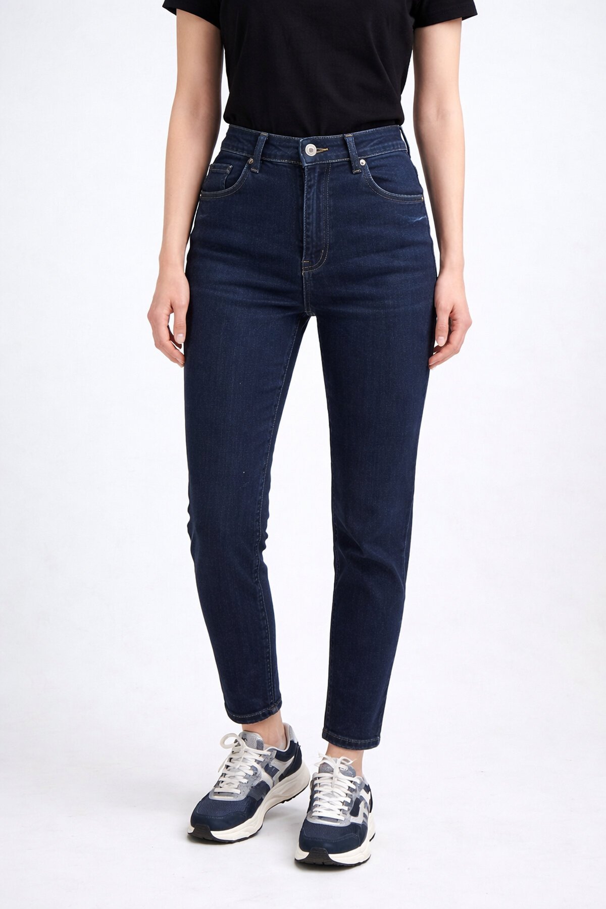 Lacivert Esnek Toparlayıcı Jean