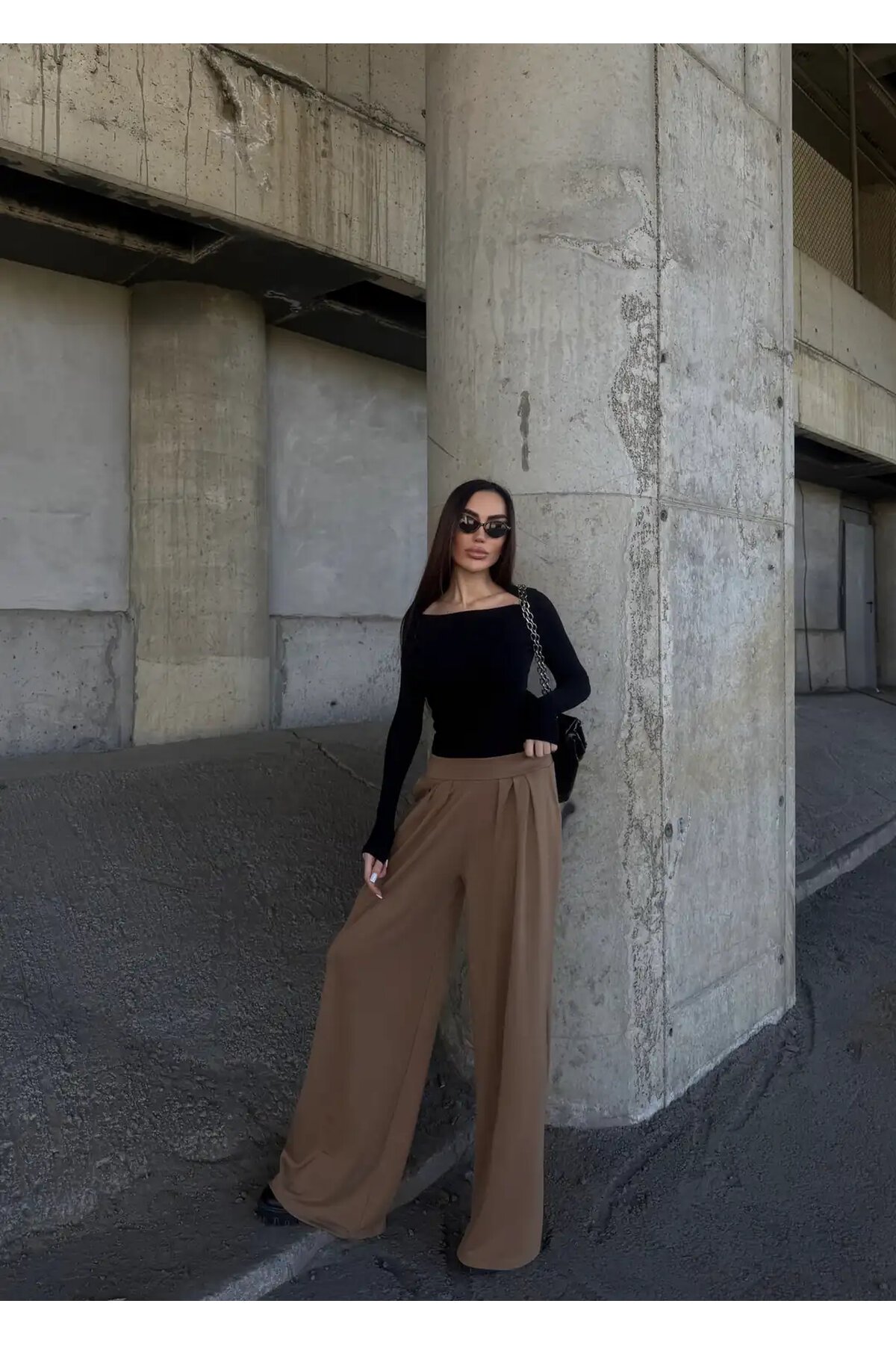 Pile Detaylı İspanyol Paça Oysho Kumaş Pantolon