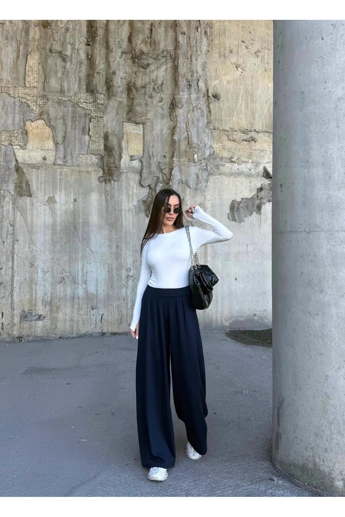 Pile Detaylı İspanyol Paça Oysho Kumaş Pantolon