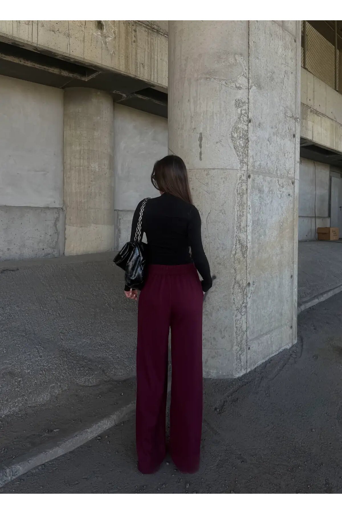 Pile Detaylı İspanyol Paça Oysho Kumaş Pantolon