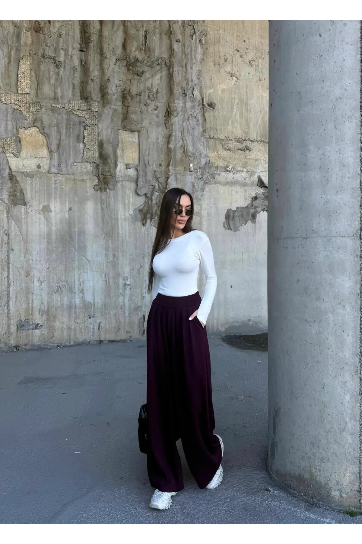 Pile Detaylı İspanyol Paça Oysho Kumaş Pantolon