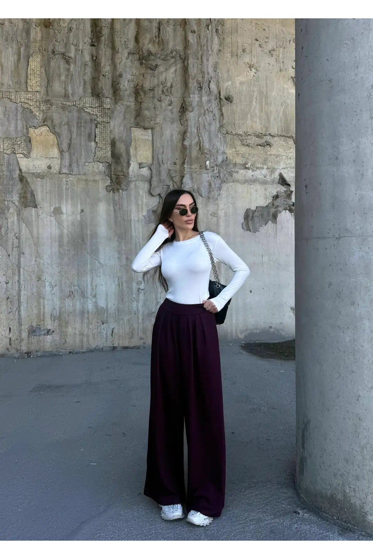 Pile Detaylı İspanyol Paça Oysho Kumaş Pantolon