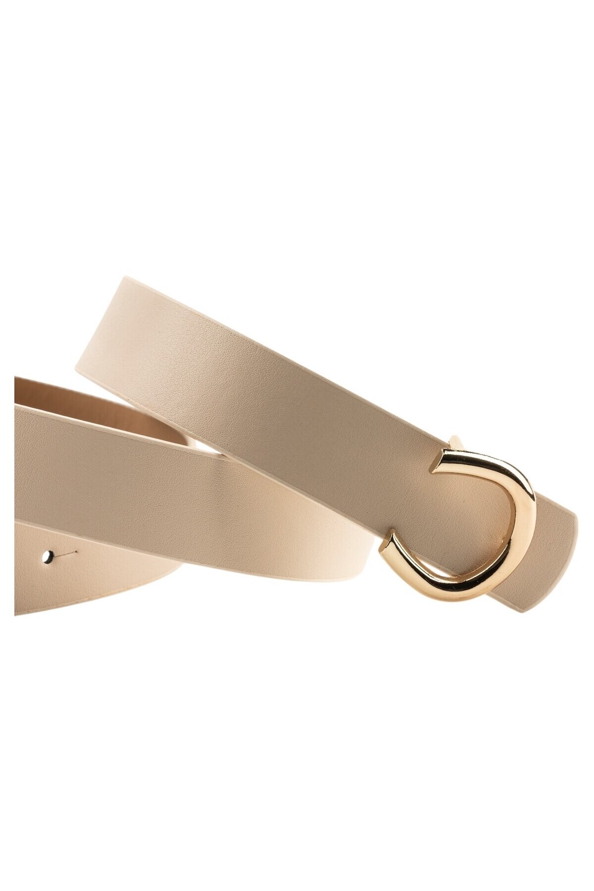 Pimli C Tokalı Bej Kadın Kemeri