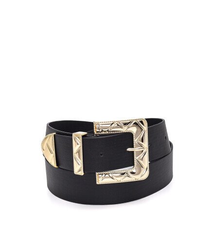 Siyah Tokalı Kadın Kemer