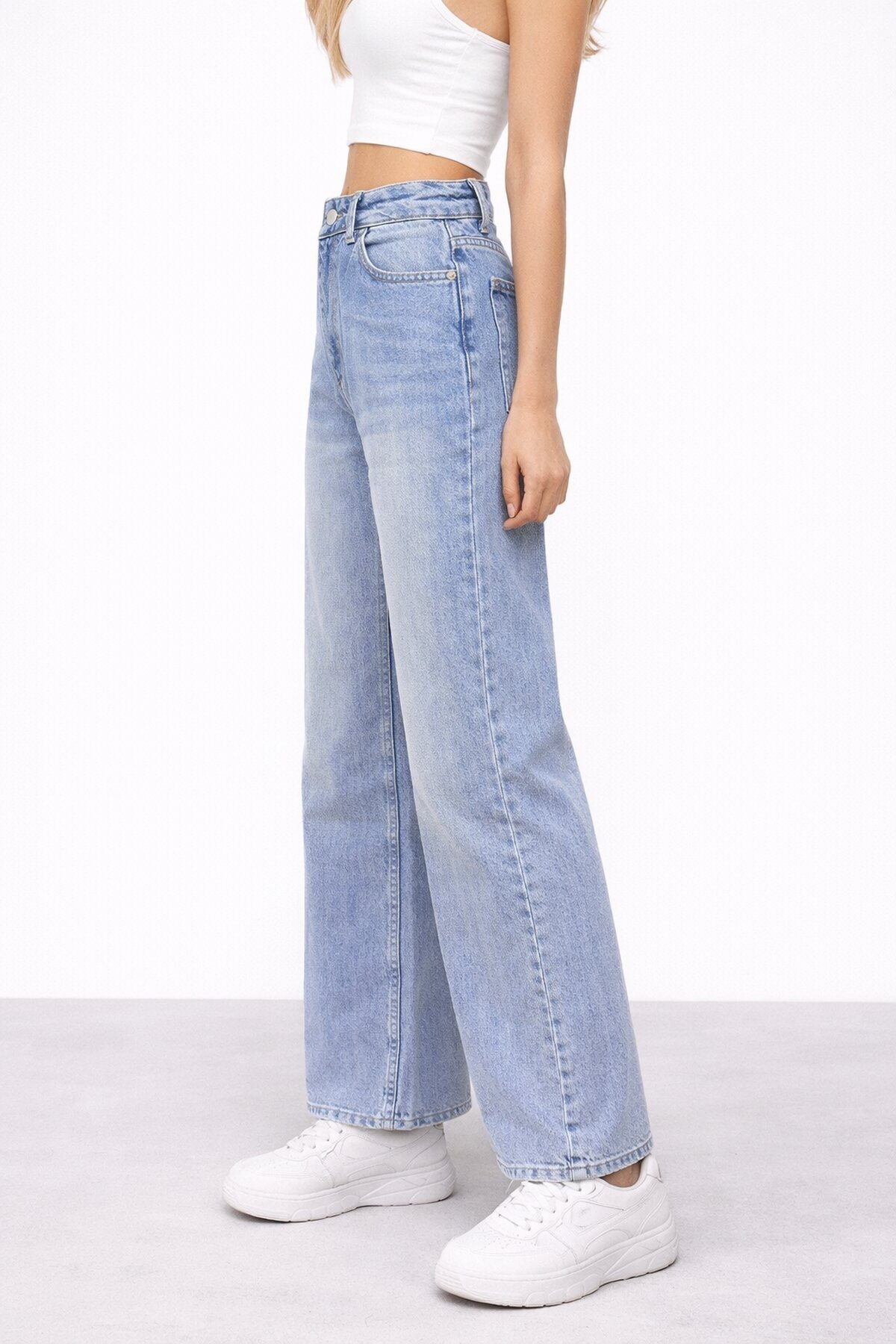Wide Leg Açık Mavi Jean