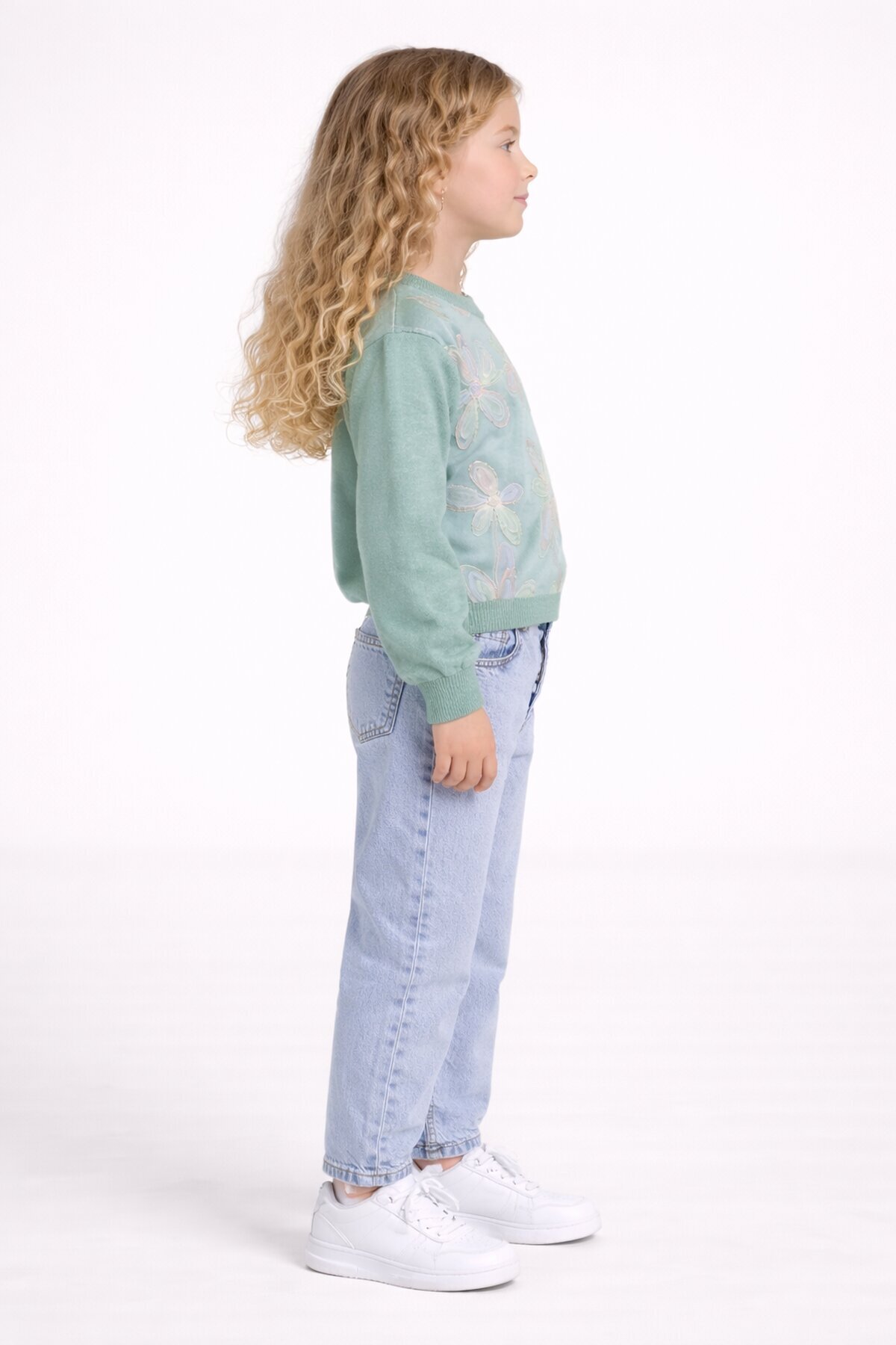 Zambak Kazak Ve Mavi Jean Takım