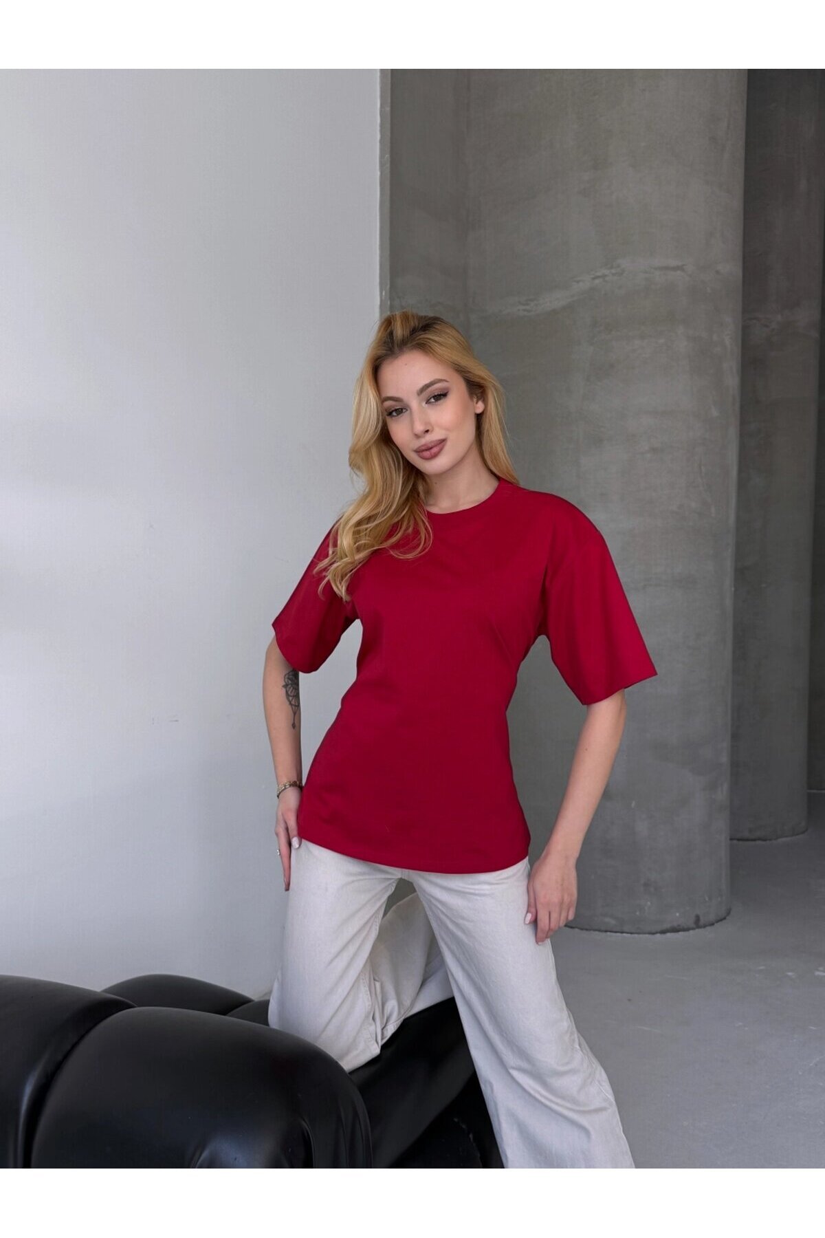 Bağlama Detaylı Kısa Kollu Tişört Siyah