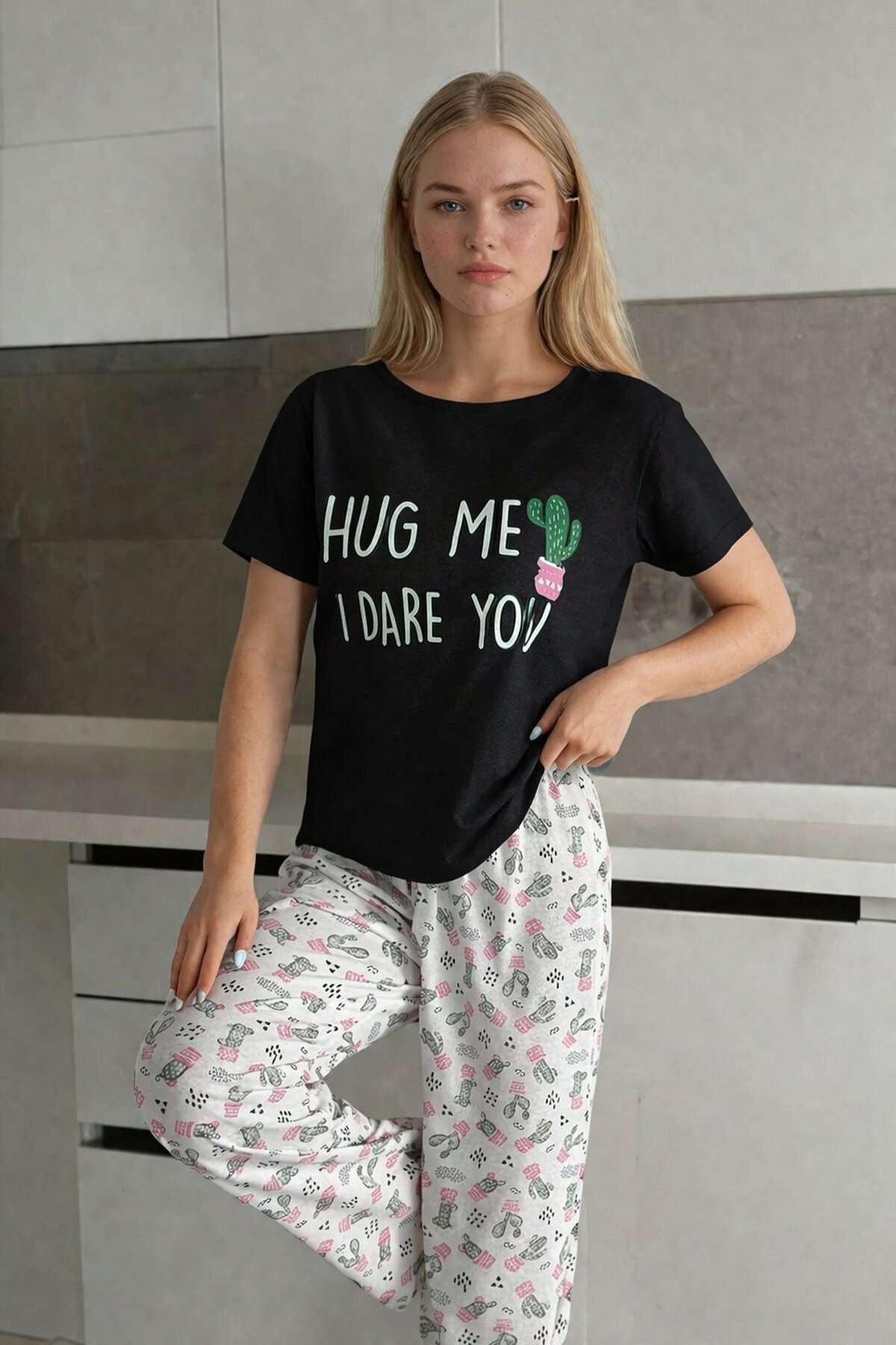 Kısa Kollu Konfor Pijama Takımı