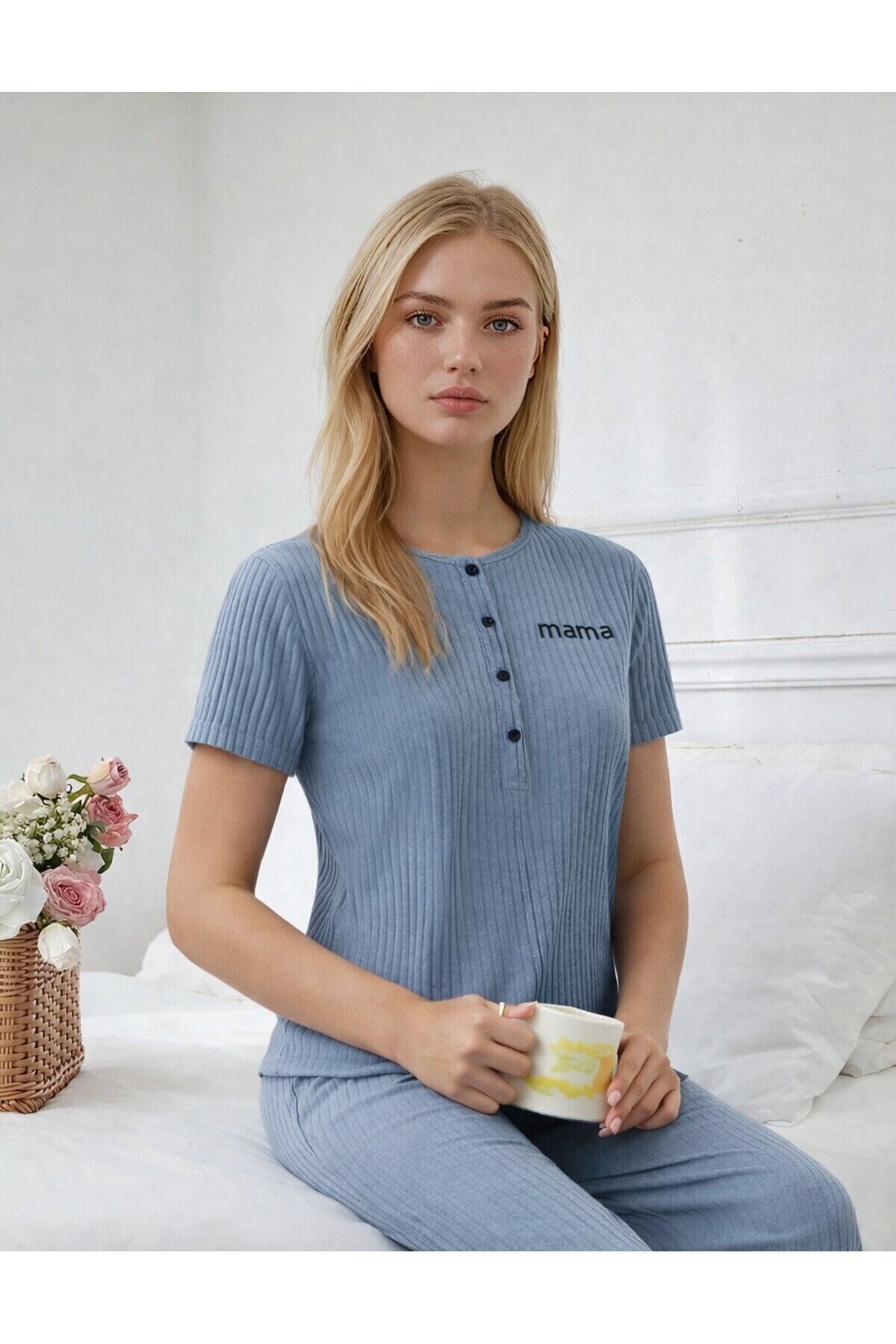 Kısa Kollu Konfor Pijama Takımı