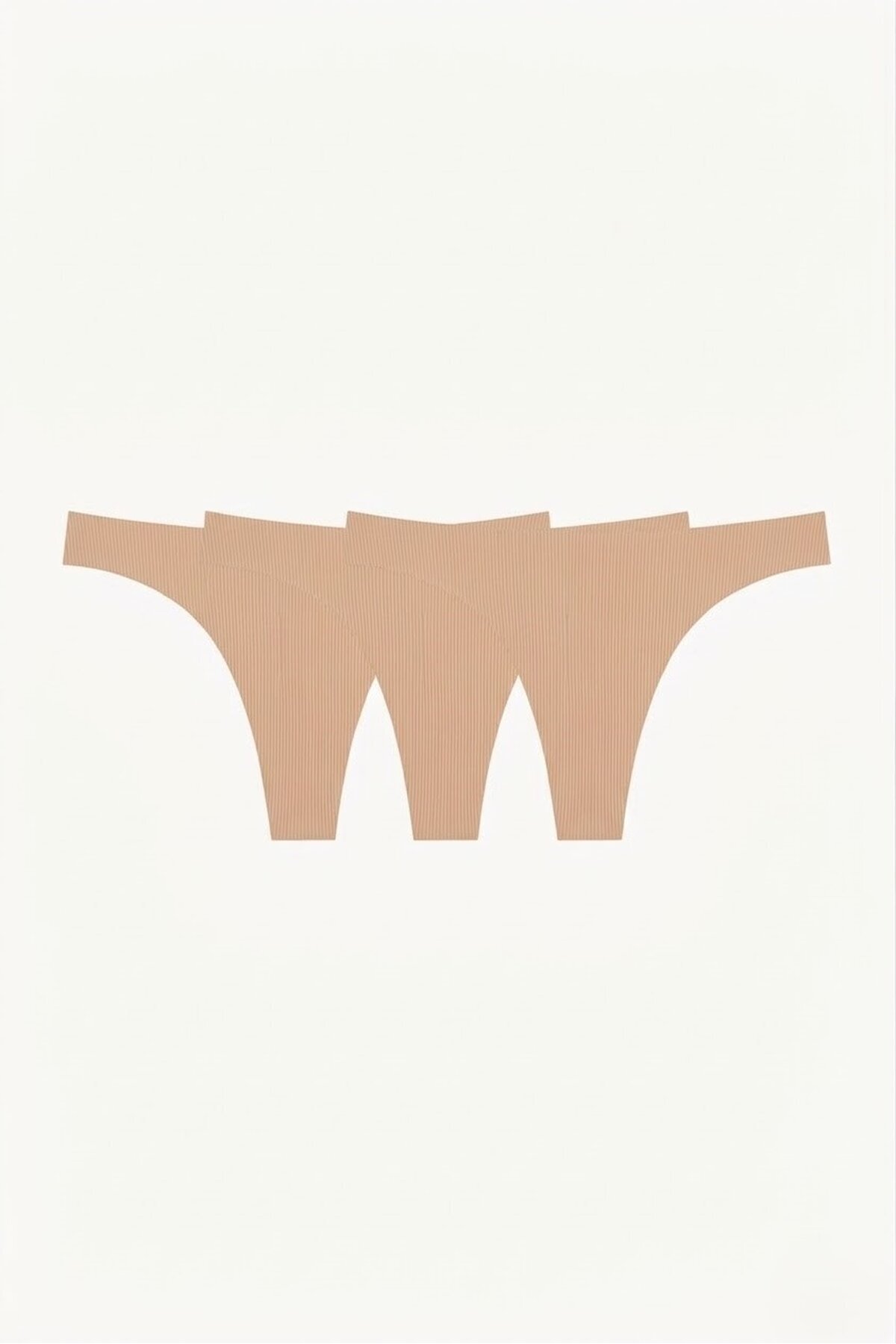 Lazer kesim 3lü Tanga Ten Rengi