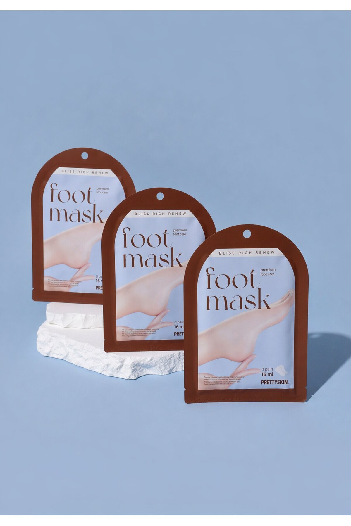 PRETTYSKIN Bliss Rich Renew Foot Mask 16 ml | Nemlendirici Ayak Bakım Maskesi 3lü Set