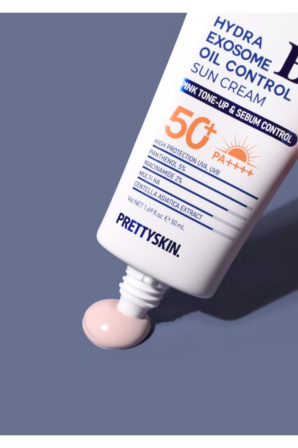 PRETTYSKIN Hydra Exosome B5 Oil Control Sun Cream SPF50+ PA++++ 50 ml | Karma Ciltler İçin Sebum Dengeleyici Güneş Kremi