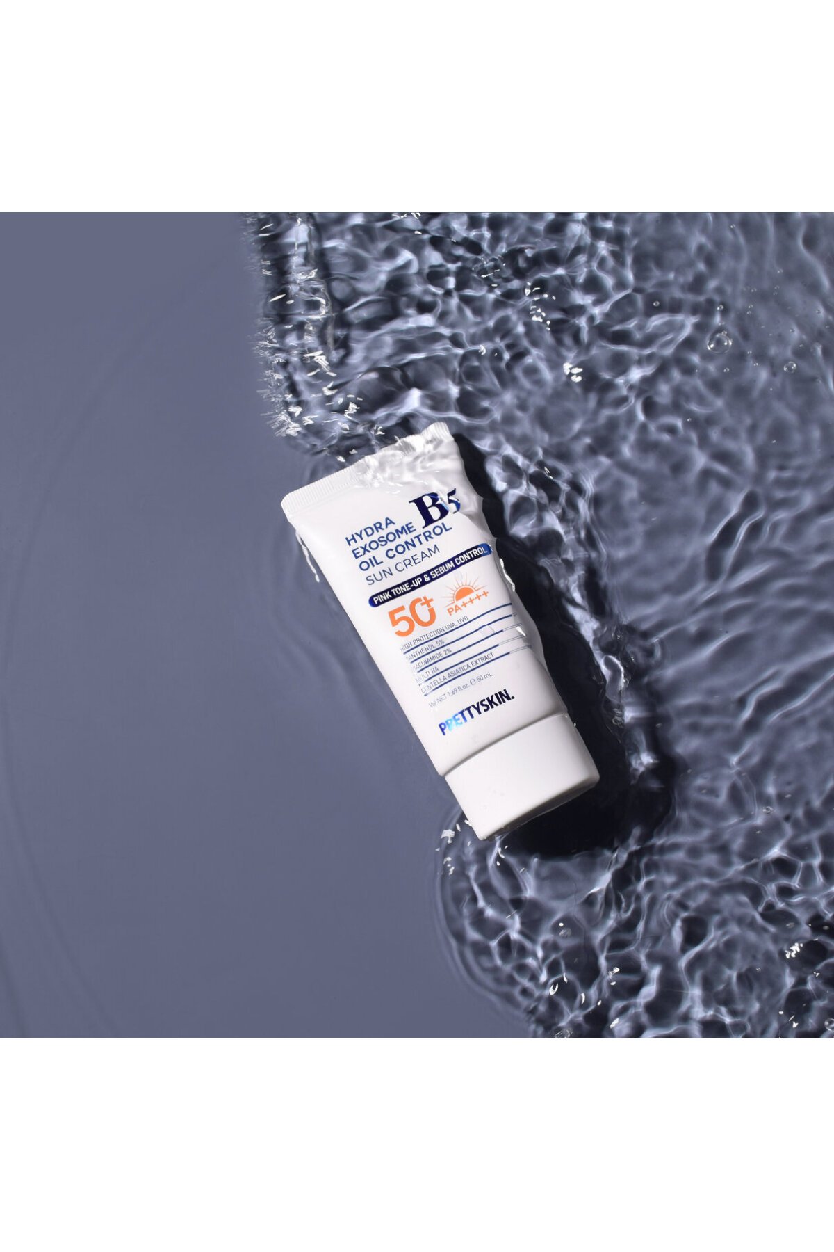PRETTYSKIN Hydra Exosome B5 Oil Control Sun Cream SPF50+ PA++++ 50 ml | Karma Ciltler İçin Sebum Dengeleyici Güneş Kremi