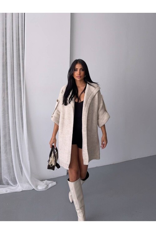 Kol Detay Triko Hırka