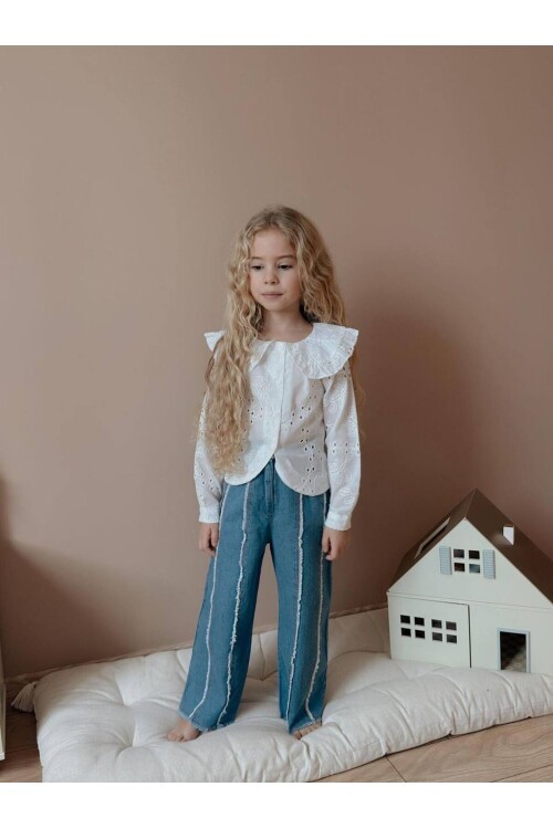 Kız Çocuk Pantalon Bluz Alt Üst Takım