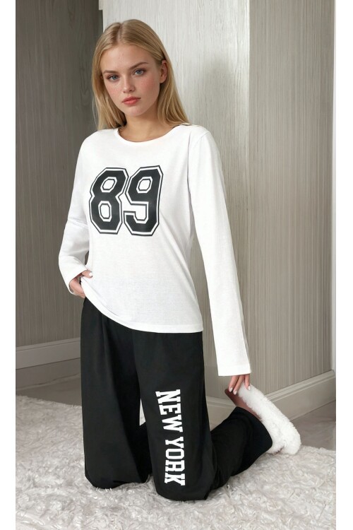 Newyork 89 Baskılı Süprem Pijama Takımı