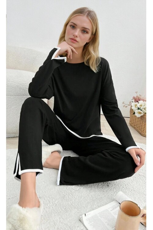 Relax Fit Süprem  Pijama Takım Siyah