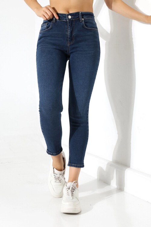 Yüksek Bel Skinny Jean Pantolon